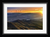 Smoky Mountains Sunset Framed Print