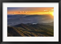 Smoky Mountains Sunset Framed Print