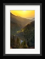 Sunset Valley In The Smokies Framed Print