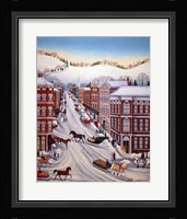 Shopping In Town Fine Art Print
