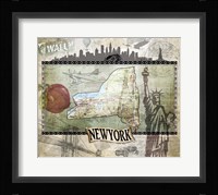 Vintage State NewYork Fine Art Print