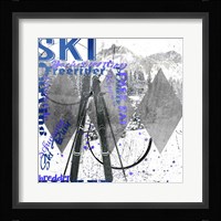 Extreme Skier Word Collage Fine Art Print
