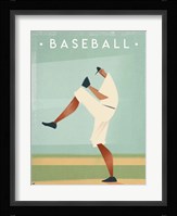 Vintage Baseball Framed Print