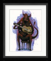 The Devil Plays The Blues Framed Print
