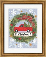 Red Truck Christmas Fine Art Print