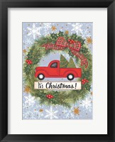 Red Truck Christmas Fine Art Print