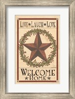 Welcome Home Barn Star Fine Art Print