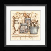 Jars and Wooden Spoons Fine Art Print