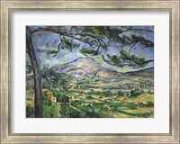 Mont Sainte-Victoire with Large Pine Tree Fine Art Print