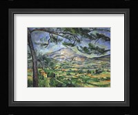 Mont Sainte-Victoire with Large Pine Tree Fine Art Print