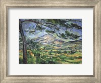 Mont Sainte-Victoire with Large Pine Tree Fine Art Print