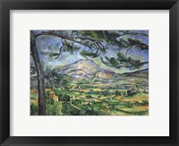 Mont Sainte-Victoire with Large Pine Tree Fine Art Print