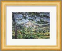 Mont Sainte-Victoire with Large Pine Tree Fine Art Print