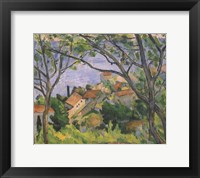 View of L'Estaque Through the Trees Fine Art Print