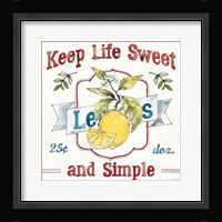 Fruit Stand II Framed Print