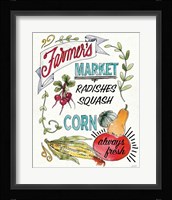 Veggie Market VII Framed Print