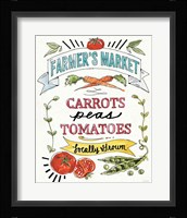 Veggie Market VI Framed Print