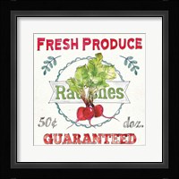 Veggie Market II Framed Print