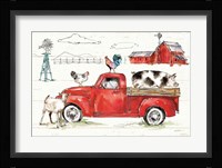 Down on the Farm II No Words Framed Print