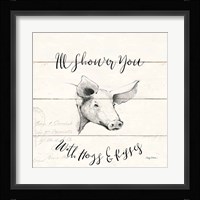 Life at Home VII Shiplap Framed Print