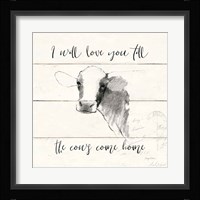 Life at Home VI Shiplap Framed Print
