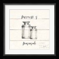 Life at Home V Shiplap Framed Print