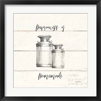 Life at Home V Shiplap Framed Print