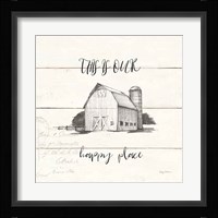 Life at Home IV Shiplap Framed Print