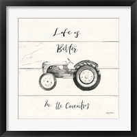 Life at Home II Shiplap Framed Print