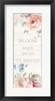 Cottage Garden VI on wood Framed Print