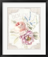 Cottage Garden V on wood Framed Print