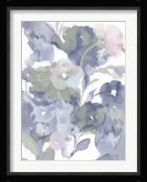 Jewel Garden I Blue Framed Print