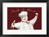 Chef at Work II Framed Print