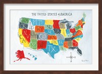 US Map Fine Art Print