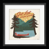 Vintage Lake V No Lines Framed Print