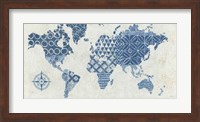 Indigo Gild Map Maki - No Border Fine Art Print