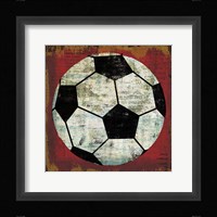 Ball IV on Red Framed Print