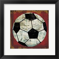 Ball IV on Red Framed Print