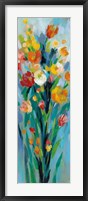 Tall Bright Flowers II Framed Print
