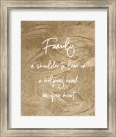 Family A Shoulder to Lean On - Gold Fine Art Print