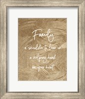 Family A Shoulder to Lean On - Gold Fine Art Print