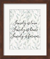 Family Is Love - Leaves Fine Art Print