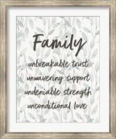 Family Unbreakable Trust - Leaves Fine Art Print