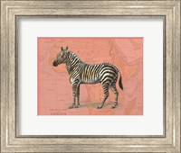 African Animals on Coral IV Fine Art Print