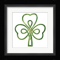 Gilded Shamrock I Framed Print