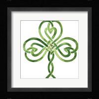 Gilded Shamrock II Framed Print