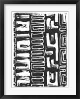 African Textile Woodcut I Fine Art Print