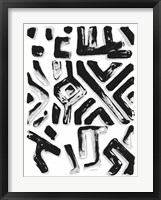 African Textile Woodcut II Fine Art Print