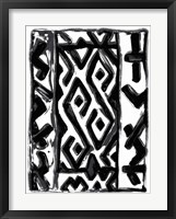 African Textile Woodcut V Fine Art Print