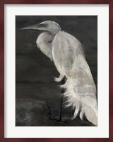 Textured Egret I Fine Art Print